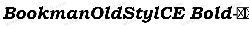 BookmanOldStylCE Bold字体转换